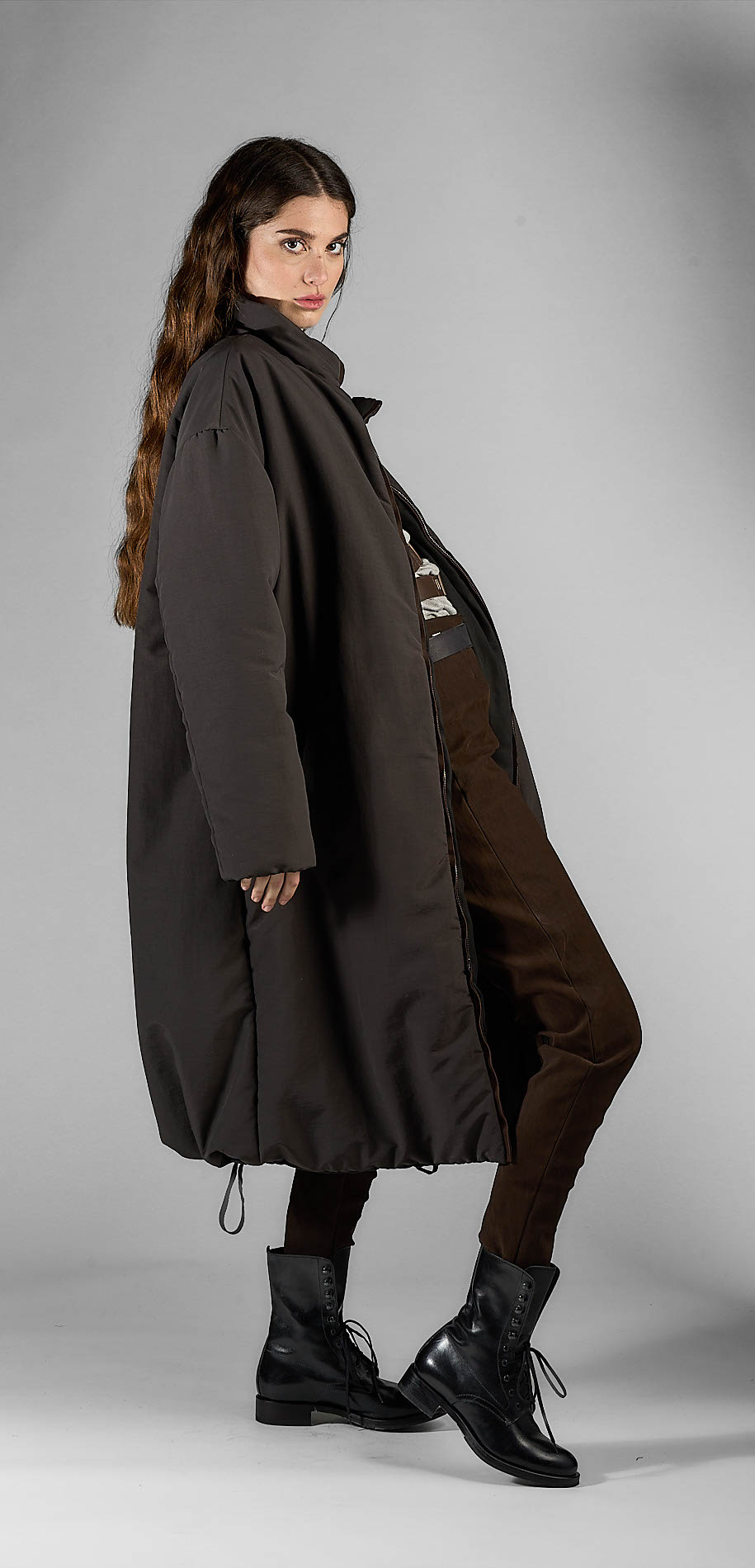 DANIELE BASTA LEATHER AND SILVER JACKET